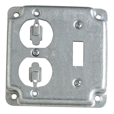 steel junction box covers|2 gang junction box cover.